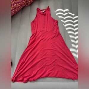 Athleta Vibrant Pink Backless Dress